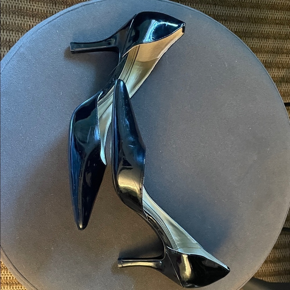 Anne Klein Pointed Patent Leather Heels Womens 9 Formal Work Chic - Picture 7 of 8
